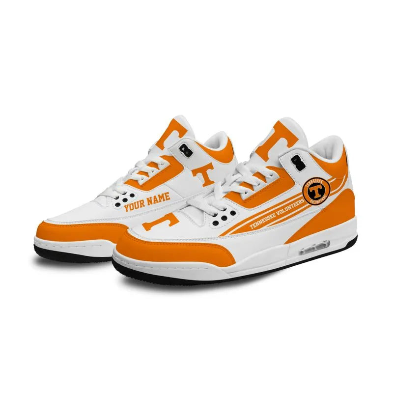 Tennessee Volunteers Basic White Genuine Leather JD03 Shoes Men and Women AZBTAJ3000129