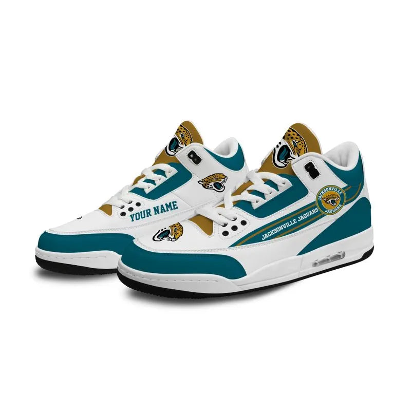 Jacksonville Jaguars Basic White Genuine Leather JD03 Shoes Men and Women AZBTAJ3000145