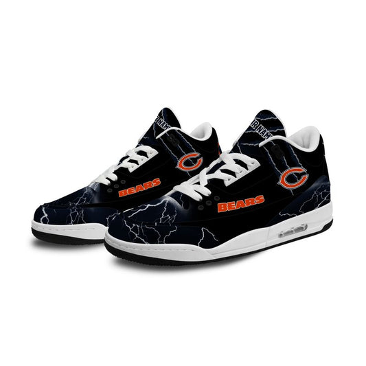 Chicago Bears  Basic Leather JD03 Shoes Men and Women AZBTAJ3000170