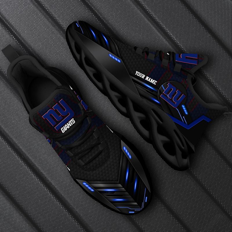 New York Giants Personalized Yezy Running Sneakers