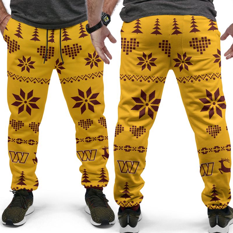 Washington Commanders Christmas Patterns Hoodie and Joggers