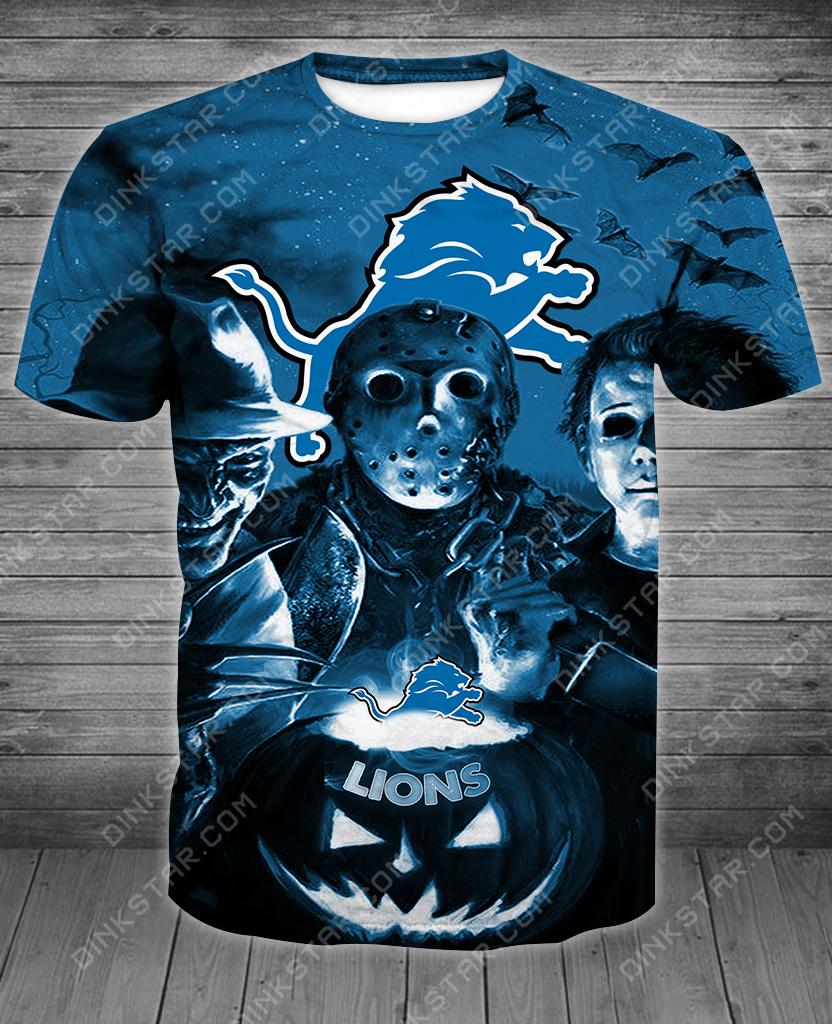 Detroit Lions Halloween Limited Edition Unisex All Over Print Full 3D T-shirt Sweater Hoodie