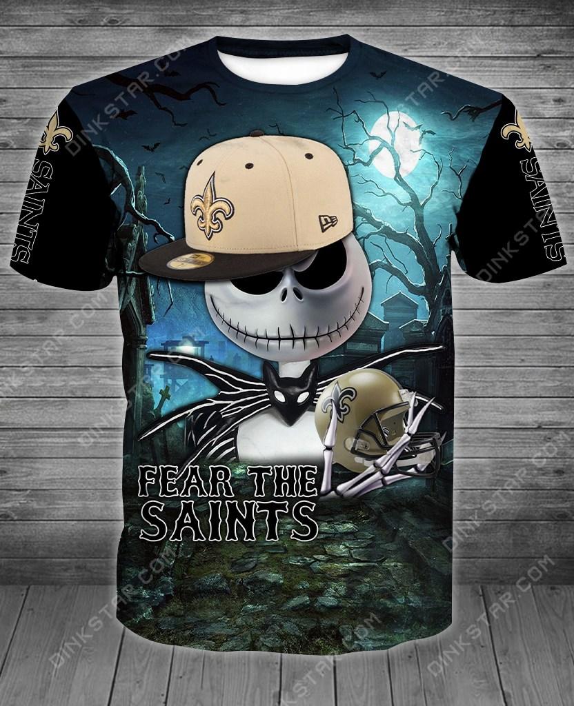New Orleans Saints Halloween Limited Edition Unisex All Over Print Full 3D T-shirt Sweater Hoodie