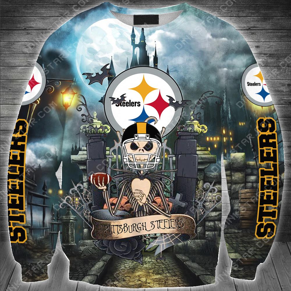Pittsburgh Steelers Halloween Limited Edition Unisex All Over Print Full 3D T-shirt Sweater Hoodie