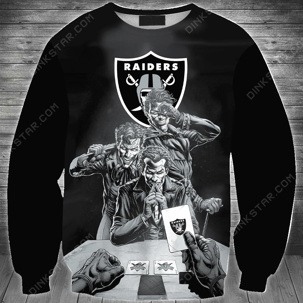Las Vegas Raiders Halloween Limited Edition Unisex All Over Print Full 3D T-shirt Sweater Hoodie