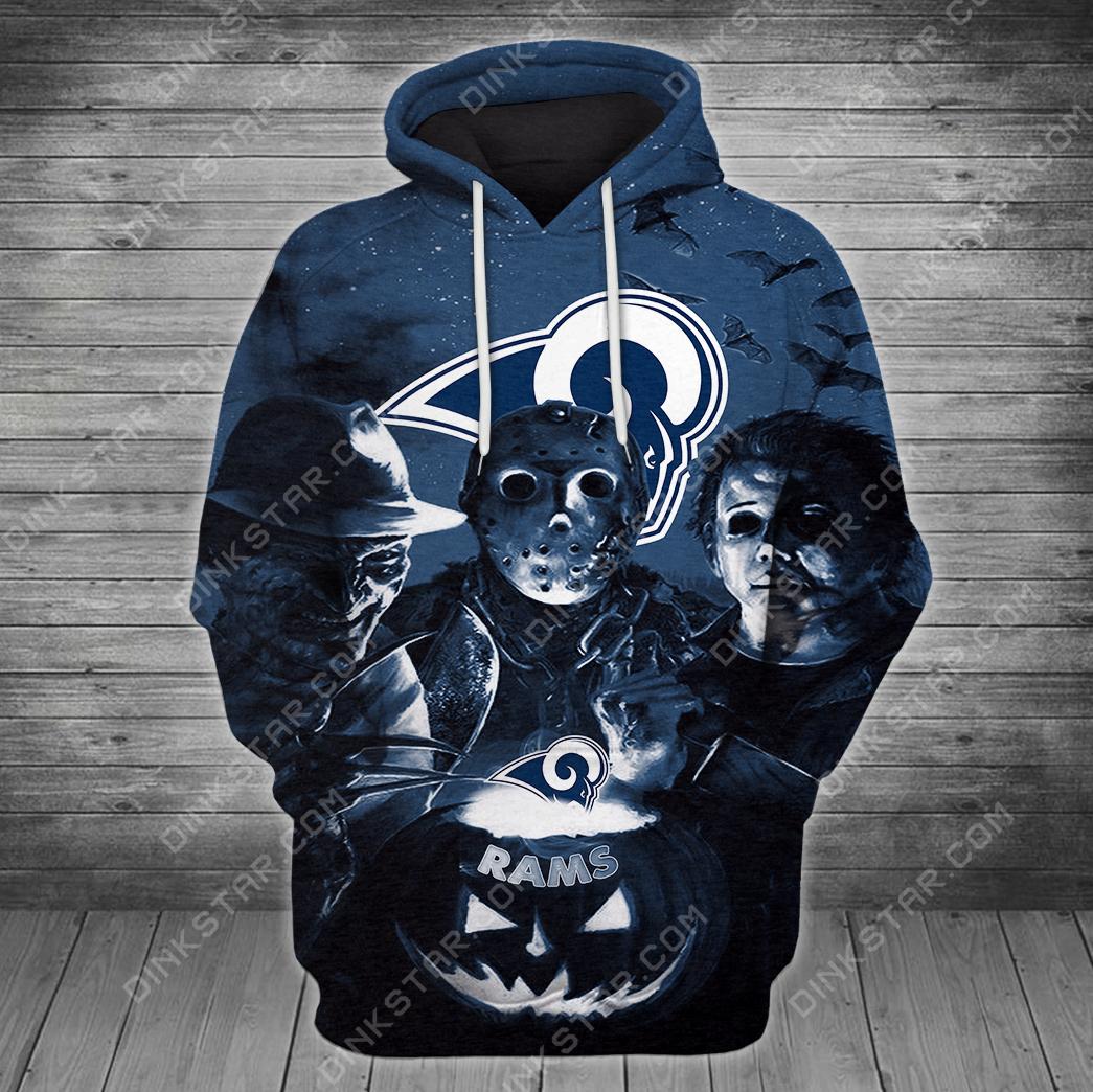 Los Angeles Rams Halloween Limited Edition Unisex All Over Print Full 3D T-shirt Sweater Hoodie