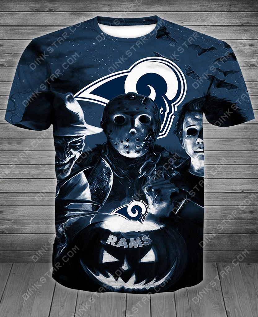 Los Angeles Rams Halloween Limited Edition Unisex All Over Print Full 3D T-shirt Sweater Hoodie