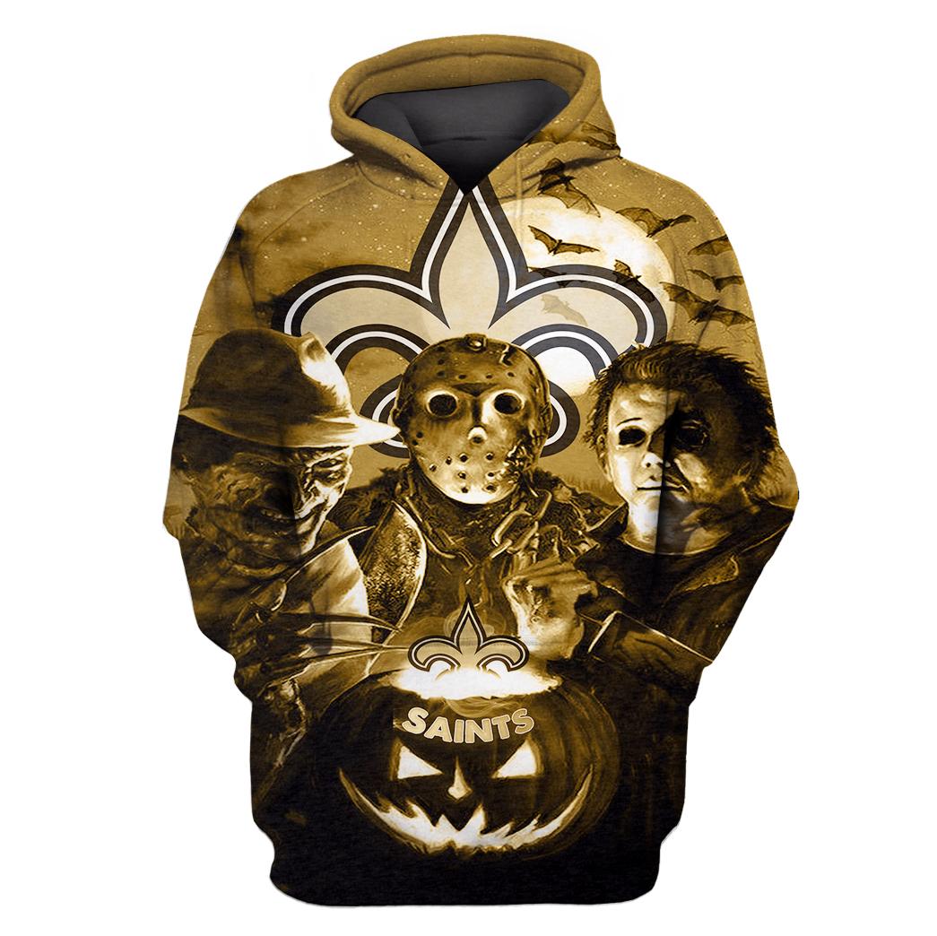 New Orleans Saints Halloween Limited Edition Unisex All Over Print Full 3D T-shirt Sweater Hoodie