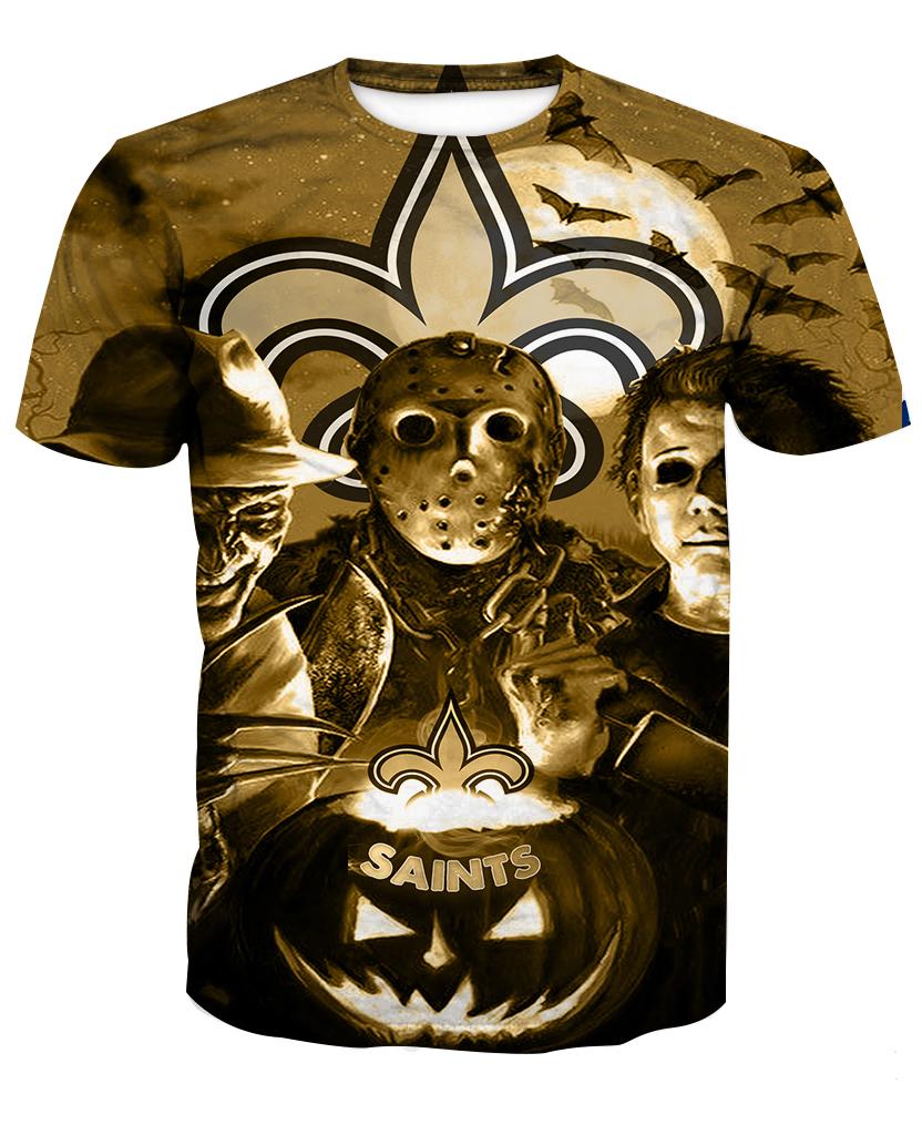 New Orleans Saints Halloween Limited Edition Unisex All Over Print Full 3D T-shirt Sweater Hoodie
