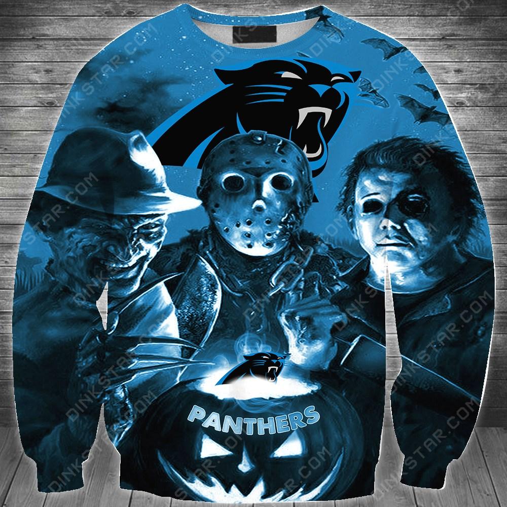 Carolina Panthers Halloween Limited Edition Unisex All Over Print Full 3D T-shirt Sweater Hoodie