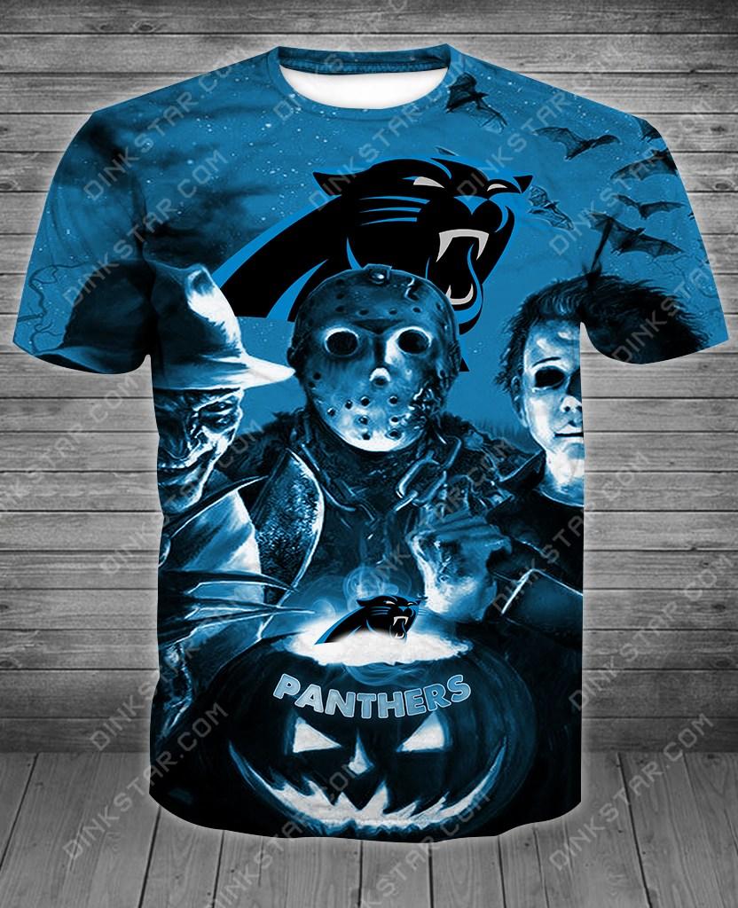 Carolina Panthers Halloween Limited Edition Unisex All Over Print Full 3D T-shirt Sweater Hoodie