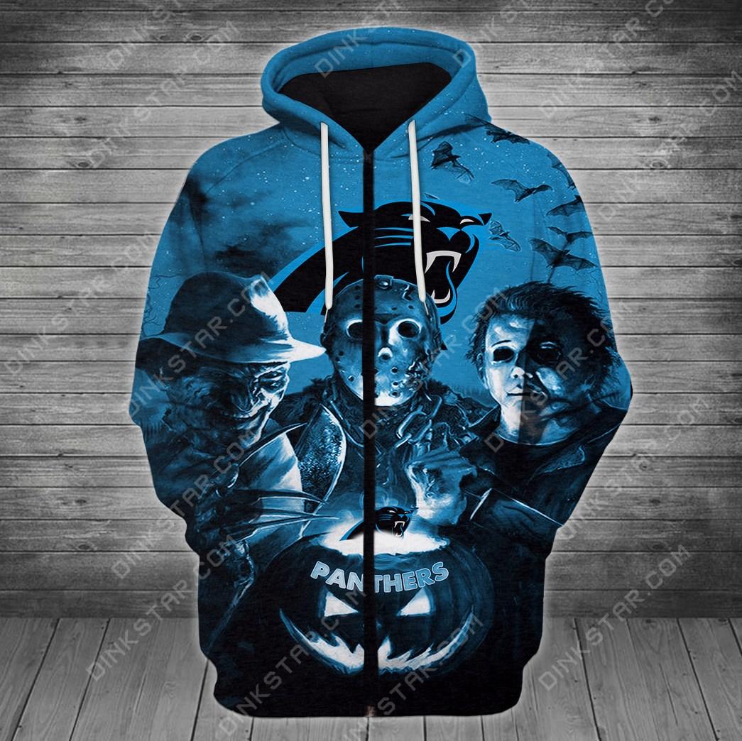 Carolina Panthers Halloween Limited Edition Unisex All Over Print Full 3D T-shirt Sweater Hoodie