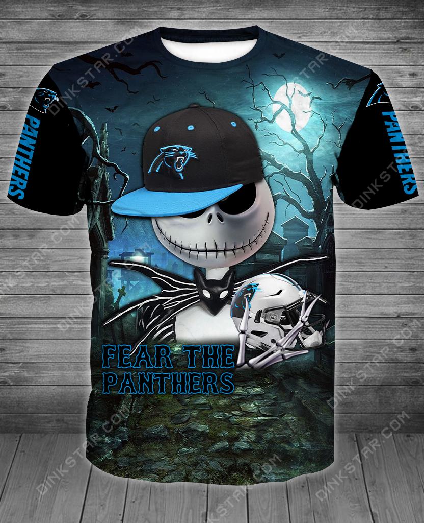 Carolina Panthers Halloween Limited Edition Unisex All Over Print Full 3D T-shirt Sweater Hoodie