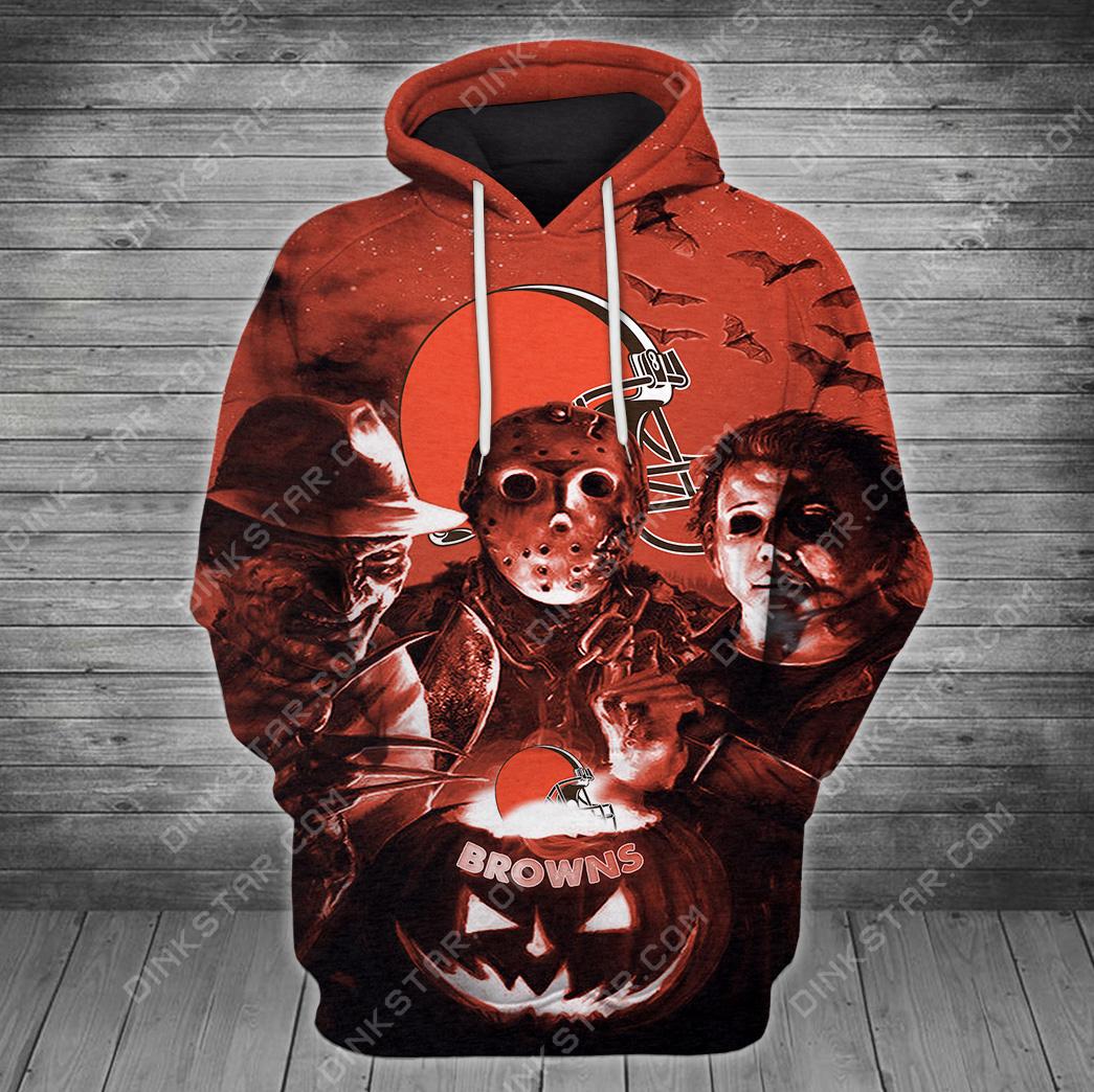 Cleverland Browns Halloween Limited Edition Unisex All Over Print Full 3D T-shirt Sweater Hoodie