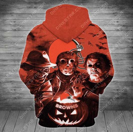 Cleverland Browns Halloween Limited Edition Unisex All Over Print Full 3D T-shirt Sweater Hoodie