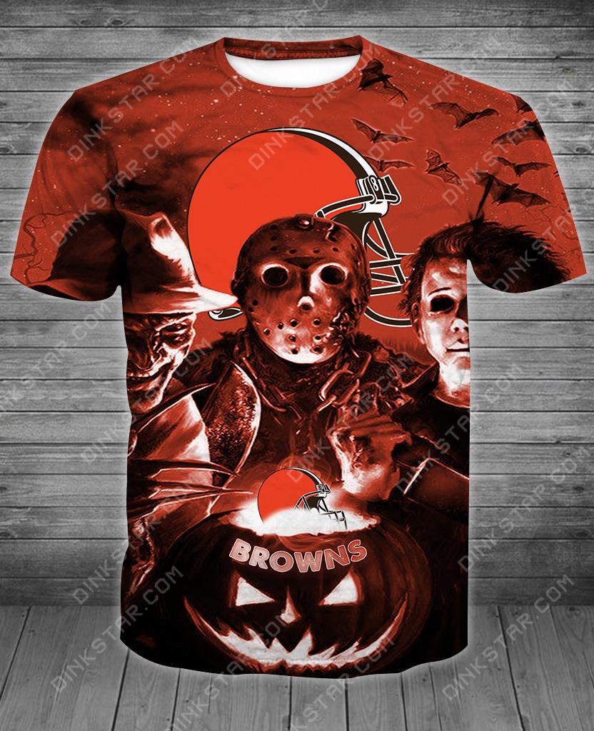 Cleverland Browns Halloween Limited Edition Unisex All Over Print Full 3D T-shirt Sweater Hoodie