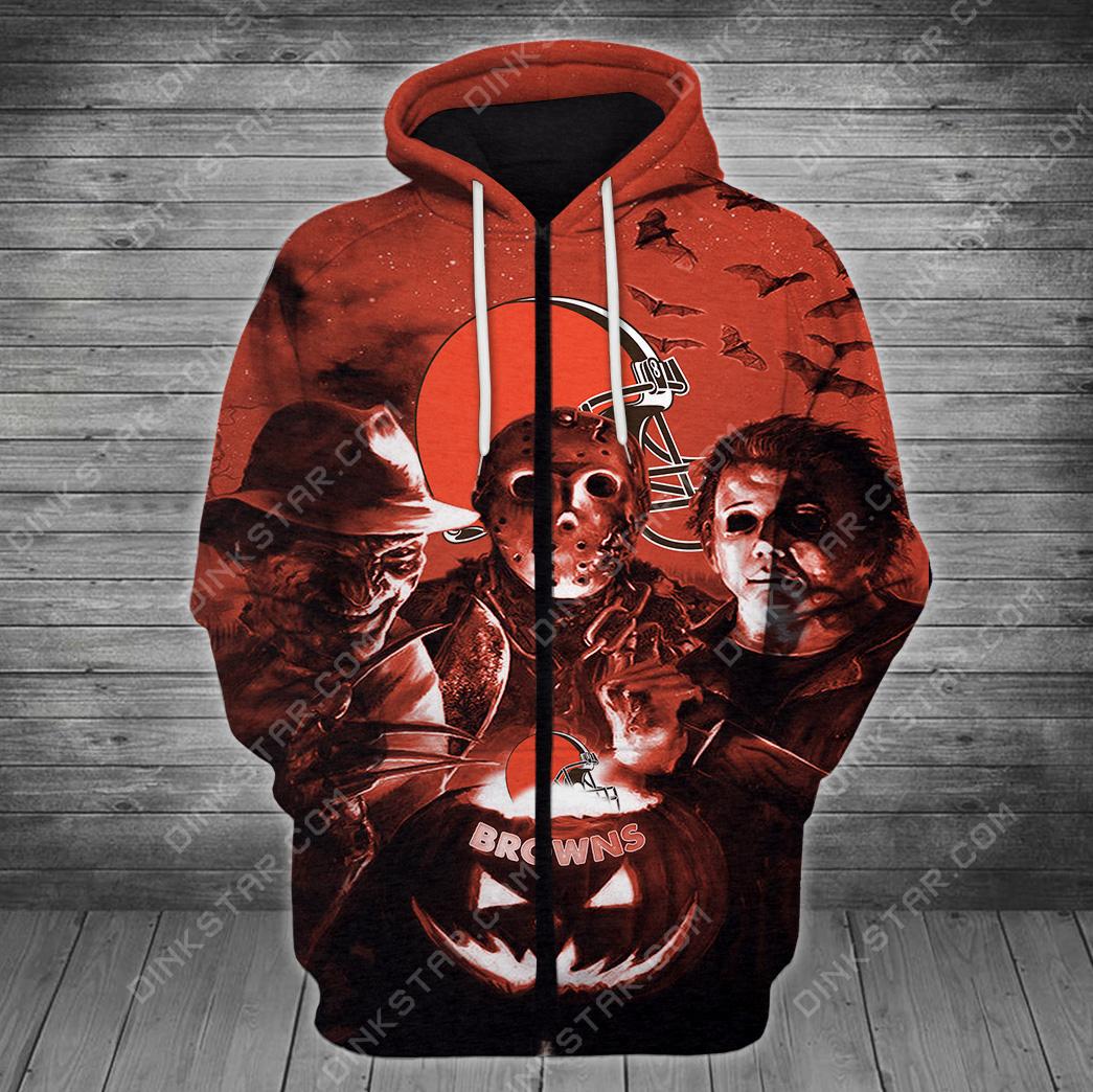 Cleverland Browns Halloween Limited Edition Unisex All Over Print Full 3D T-shirt Sweater Hoodie