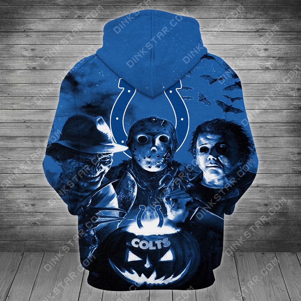 Indianapolis Colts Halloween Limited Edition Unisex All Over Print Full 3D T-shirt Sweater Hoodie
