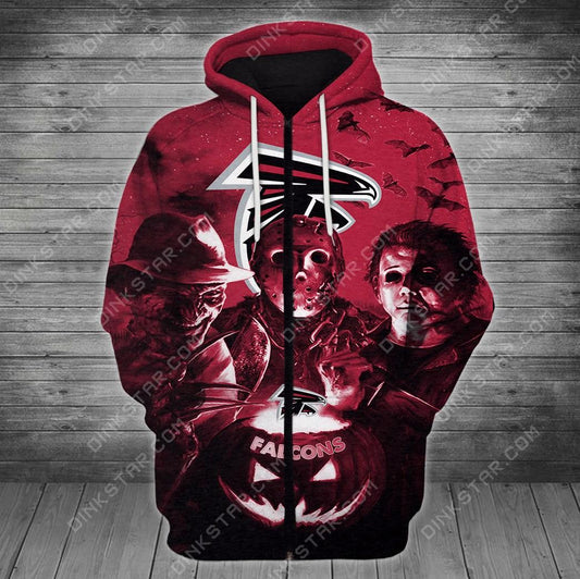Atlanta Falcons Halloween Limited Edition Unisex All Over Print Full 3D T-shirt Sweater Hoodie