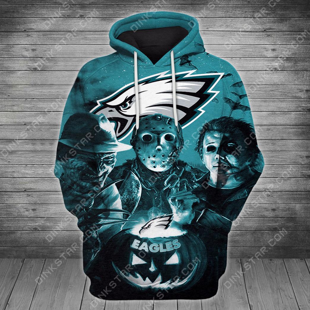 Philadelphia Eagles Halloween Limited Edition Unisex All Over Print Full 3D T-shirt Sweater Hoodie