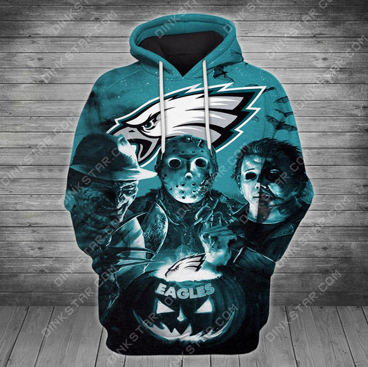 Philadelphia Eagles Halloween Limited Edition Unisex All Over Print Full 3D T-shirt Sweater Hoodie