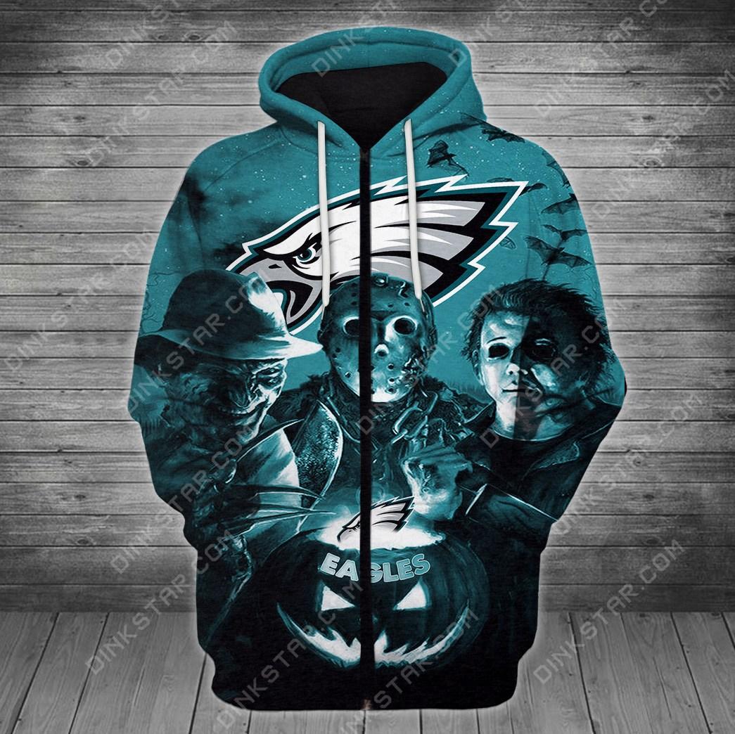 Philadelphia Eagles Halloween Limited Edition Unisex All Over Print Full 3D T-shirt Sweater Hoodie