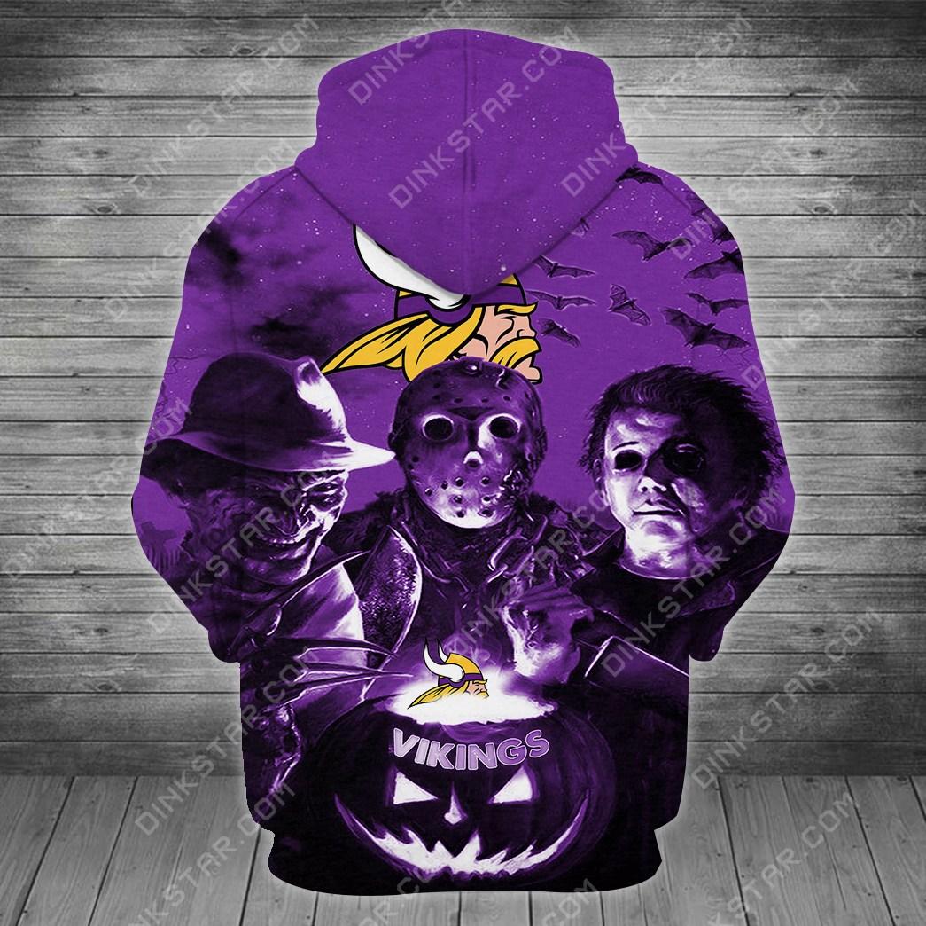 Minnesota Vikings Halloween Limited Edition Unisex All Over Print Full 3D T-shirt Sweater Hoodie
