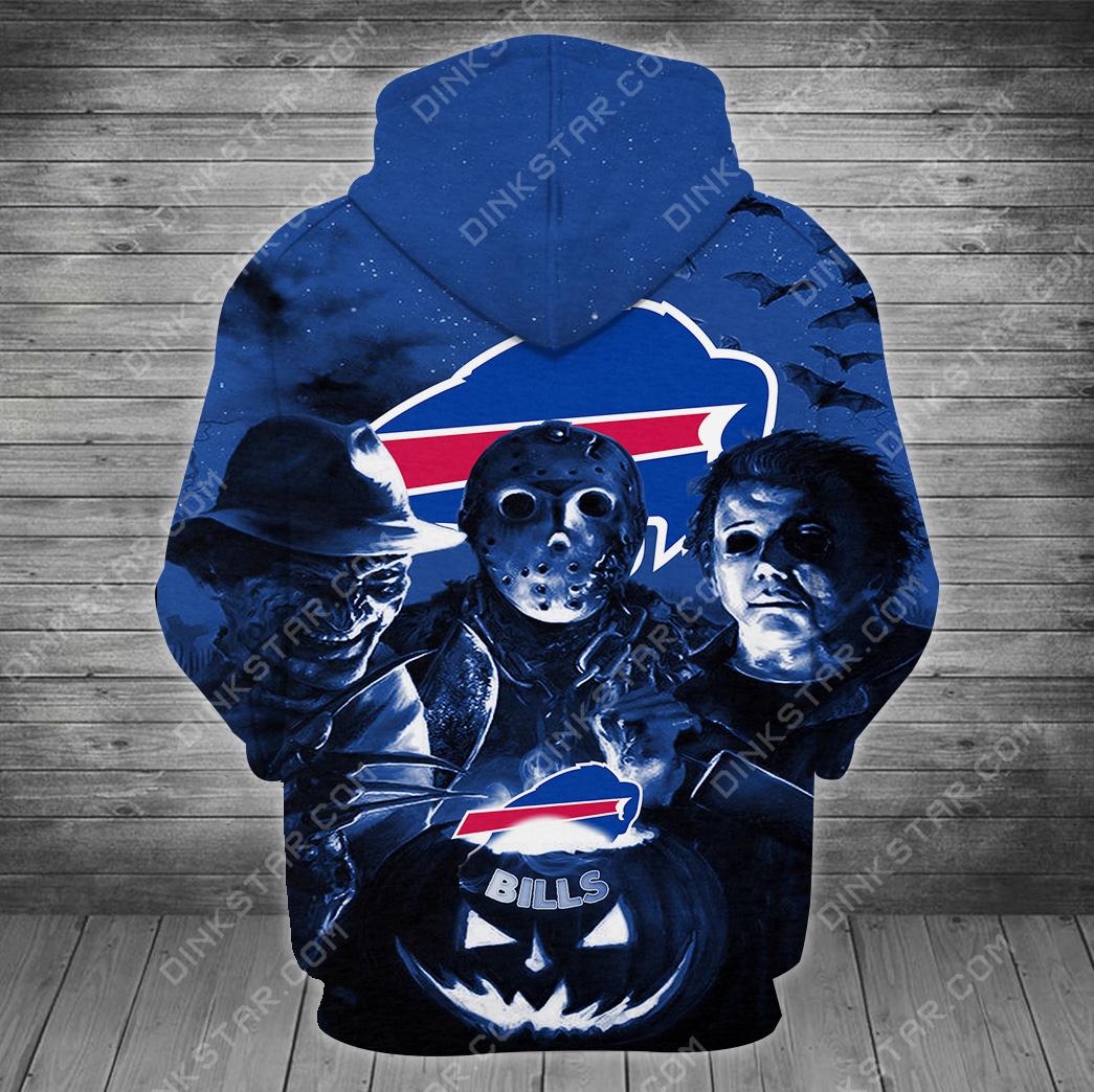 Buffalo Bills Halloween Limited Edition Unisex All Over Print Full 3D T-shirt Sweater Hoodie