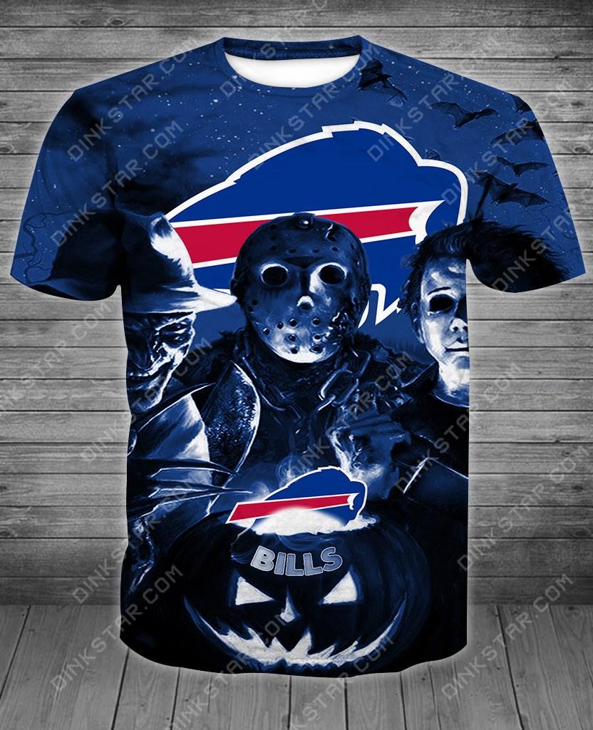 Buffalo Bills Halloween Limited Edition Unisex All Over Print Full 3D T-shirt Sweater Hoodie