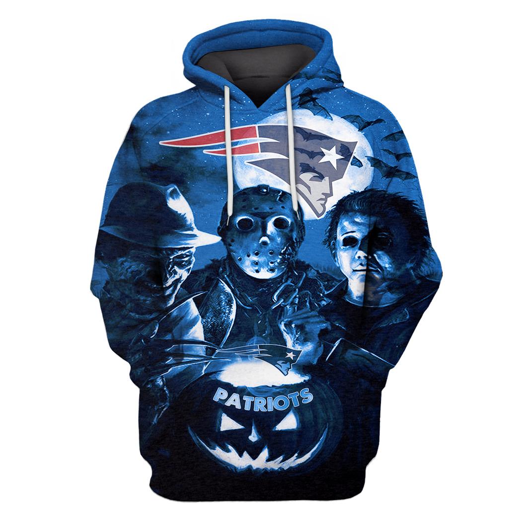 New England Patriots Halloween Limited Edition Unisex All Over Print Full 3D T-shirt Sweater Hoodie
