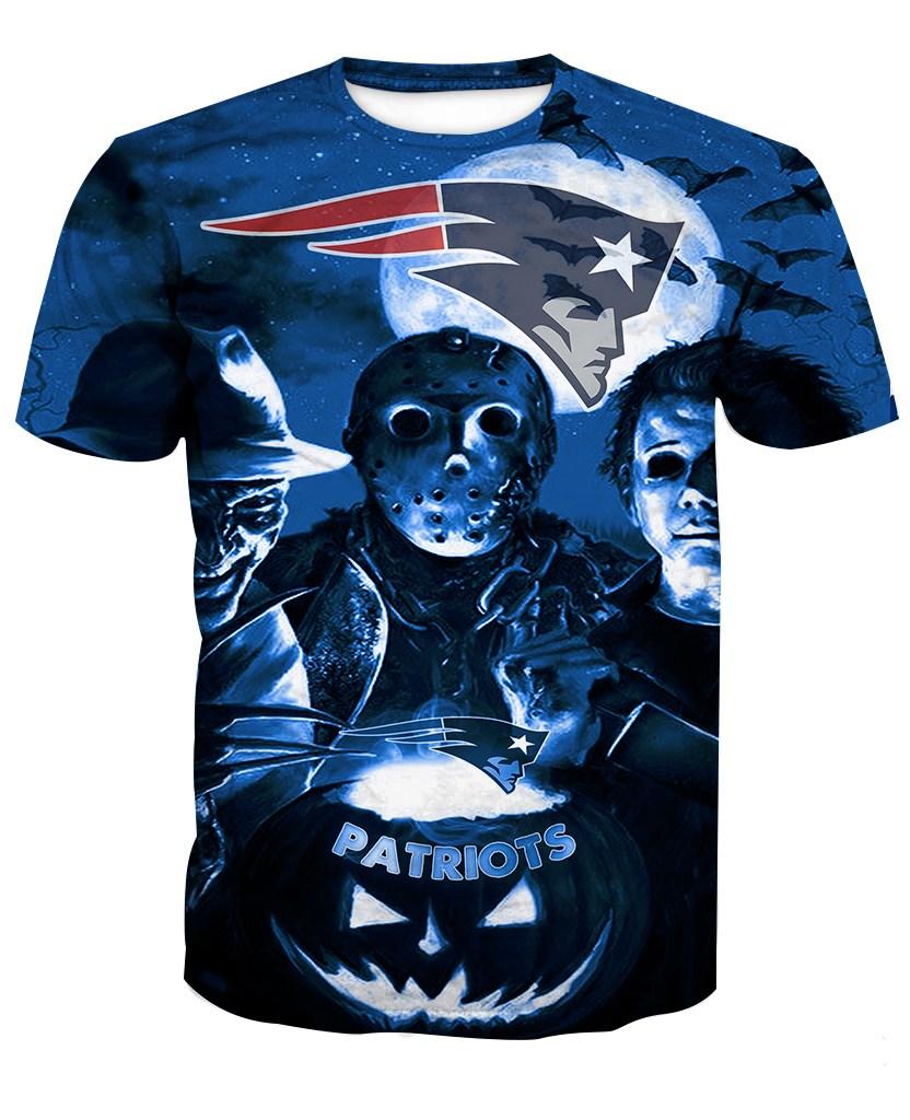 New England Patriots Halloween Limited Edition Unisex All Over Print Full 3D T-shirt Sweater Hoodie