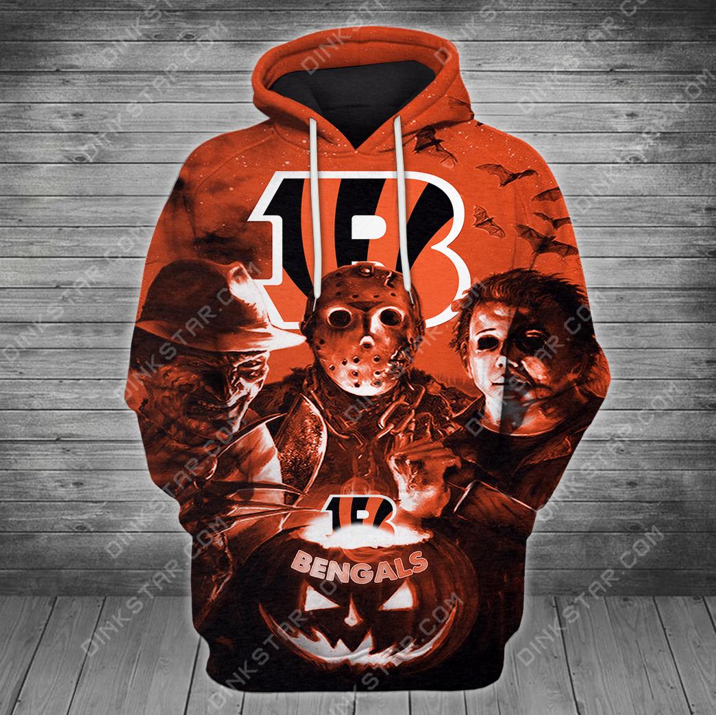Cincinnati Bengals Halloween Limited Edition Unisex All Over Print Full 3D T-shirt Sweater Hoodie