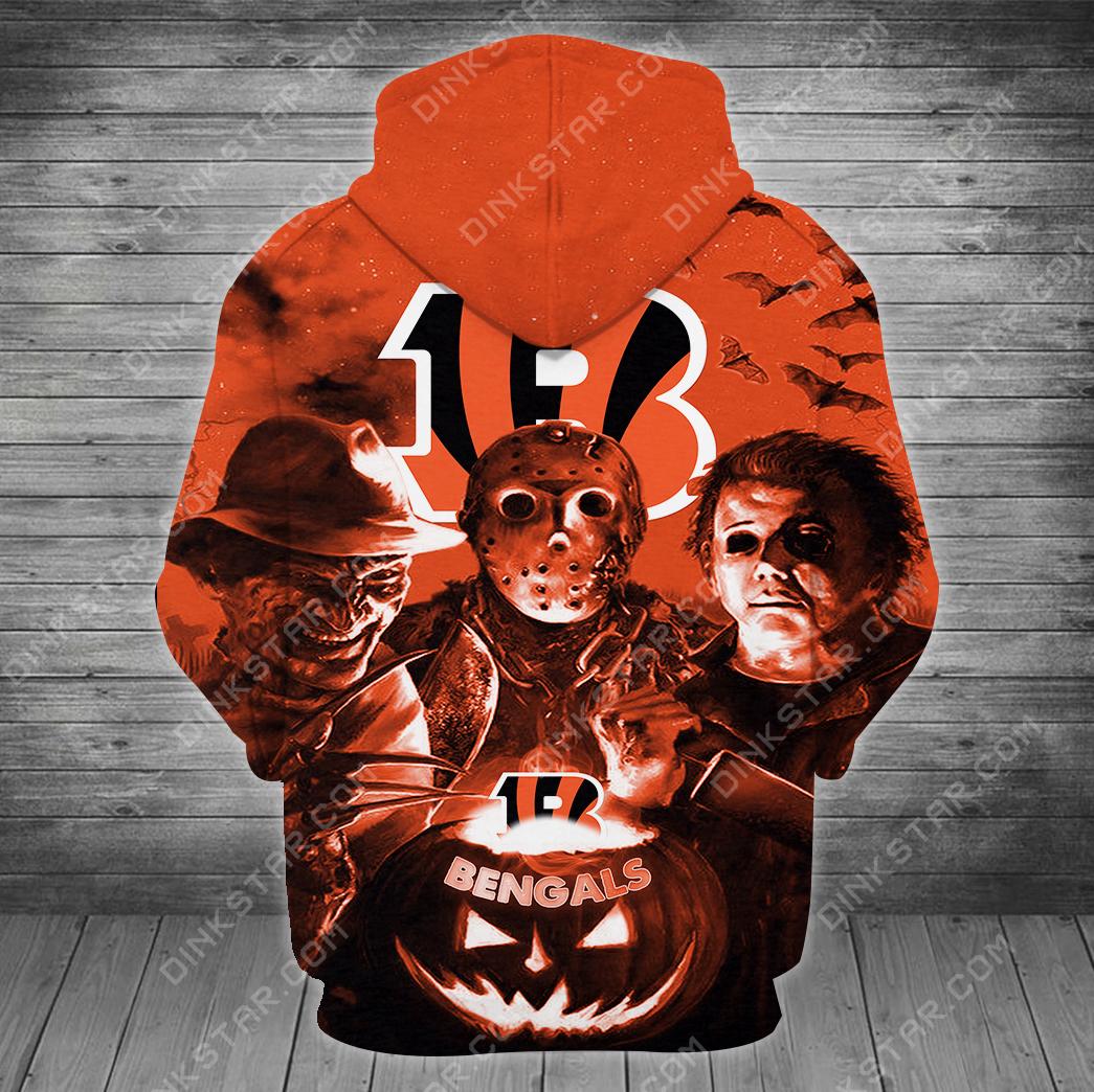Cincinnati Bengals Halloween Limited Edition Unisex All Over Print Full 3D T-shirt Sweater Hoodie