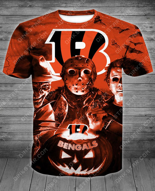 Cincinnati Bengals Halloween Limited Edition Unisex All Over Print Full 3D T-shirt Sweater Hoodie