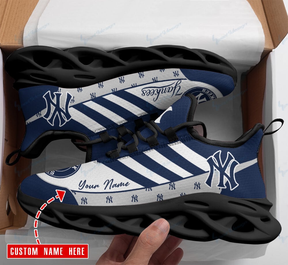 New York Yankees Personalized Yezy Running Sneakers BB381