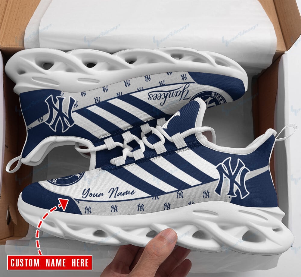 New York Yankees Personalized Yezy Running Sneakers BB381