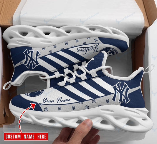New York Yankees Personalized Yezy Running Sneakers BB381