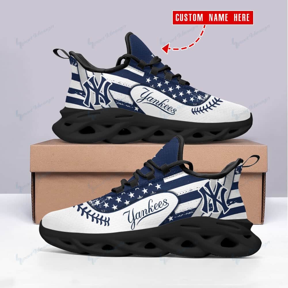 New York Yankees Personalized Yezy Running Sneakers BB353