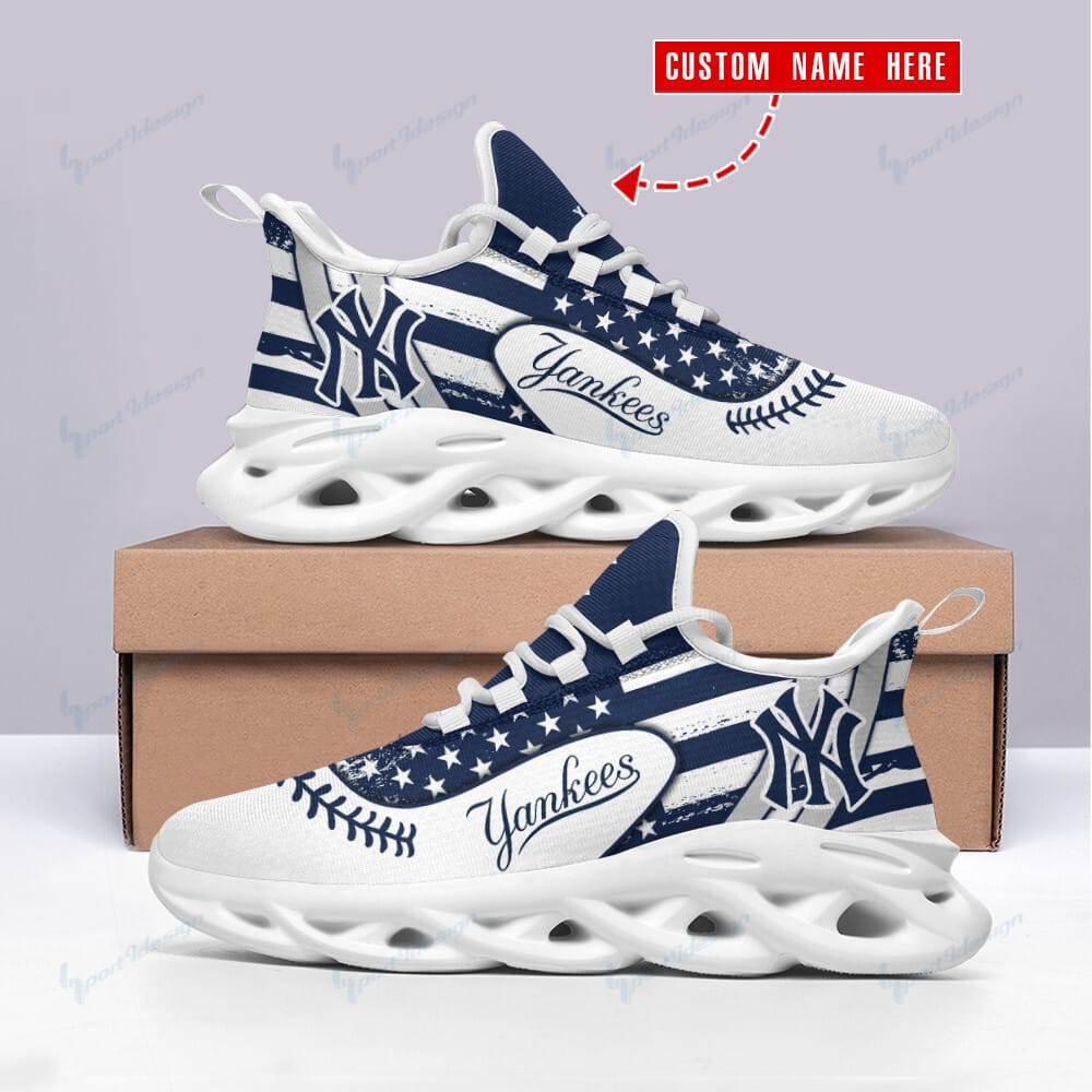 New York Yankees Personalized Yezy Running Sneakers BB353