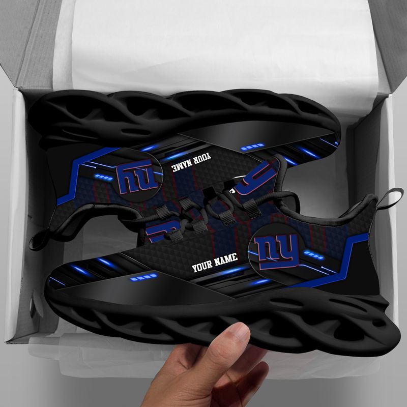 New York Giants Personalized Yezy Running Sneakers