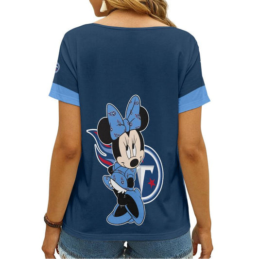 Tennessee Titans V-neck Women T-shirt
