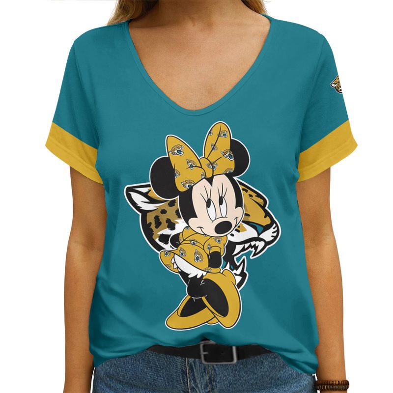 Jacksonville Jaguars V-neck Women T-shirt