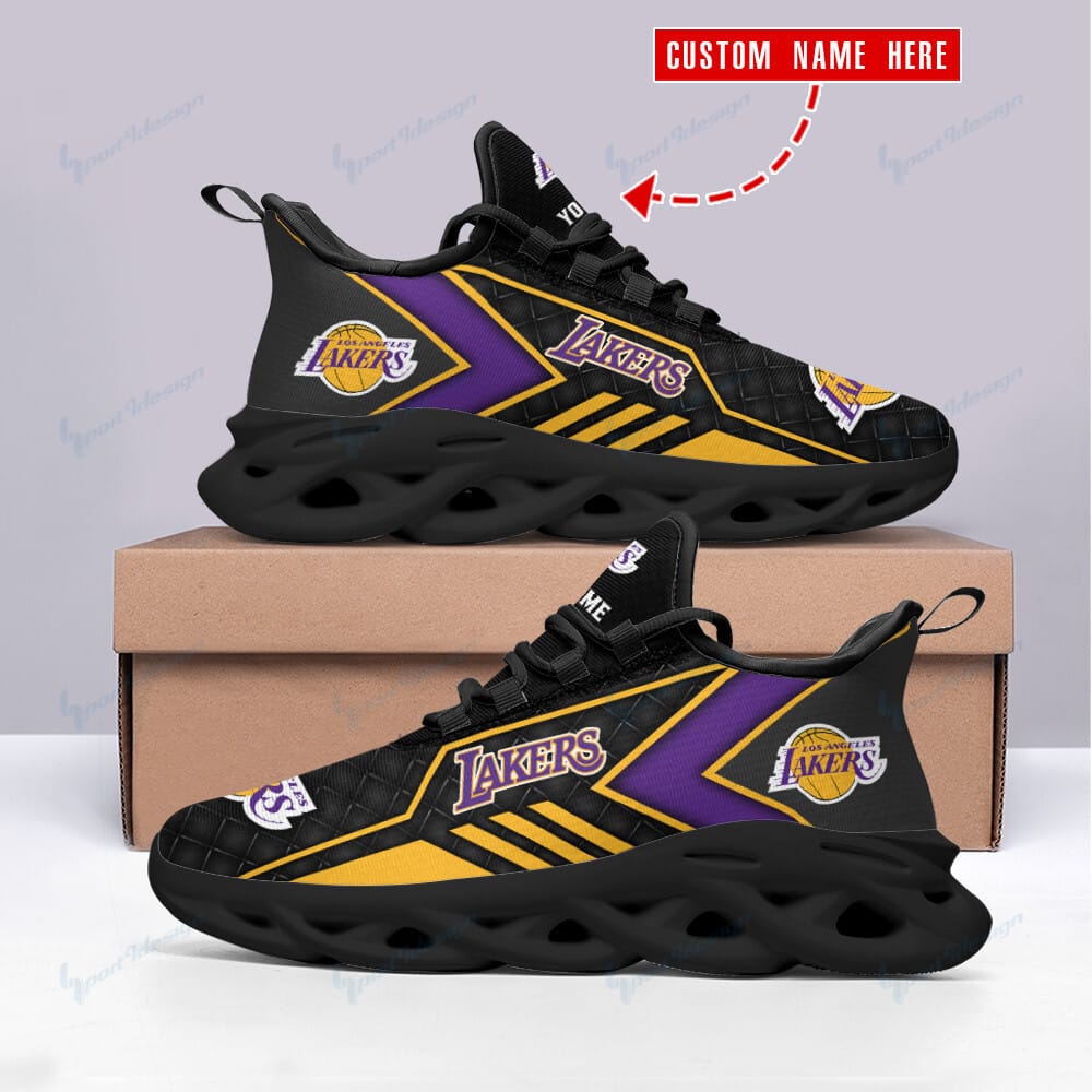 Los Angeles Lakers Personalized Yezy Running Sneakers BG684