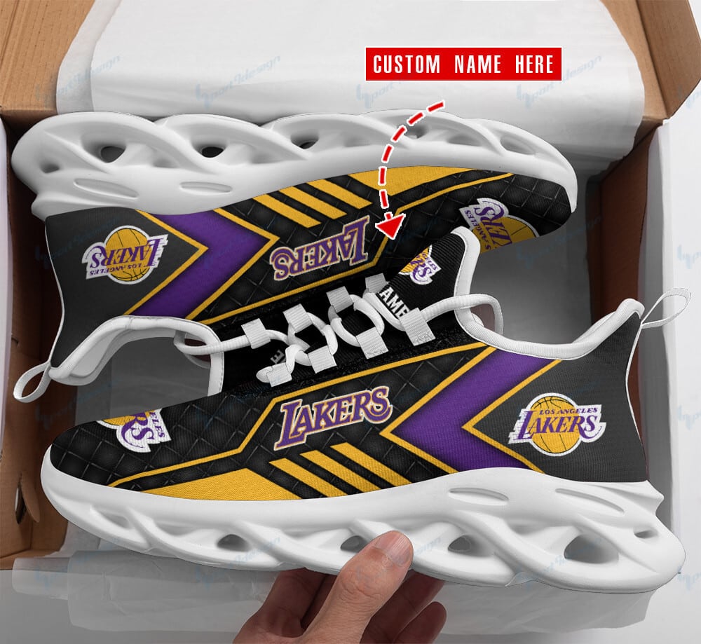 Los Angeles Lakers Personalized Yezy Running Sneakers BG684