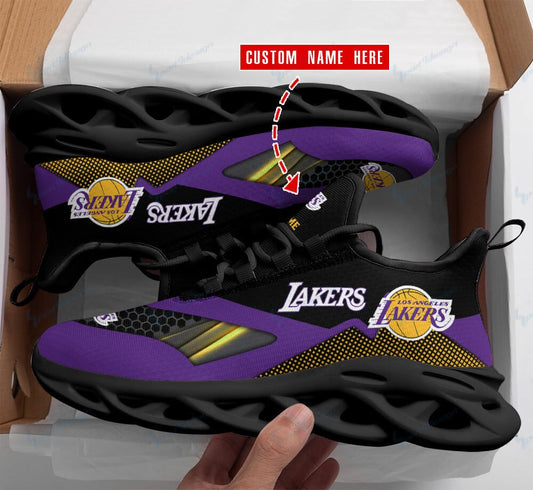 Los Angeles Lakers Personalized Yezy Running Sneakers BG506