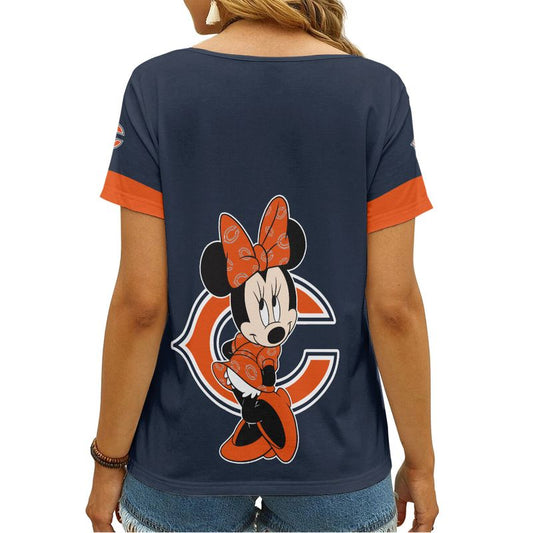 Chicago Bears V-neck Women T-shirt