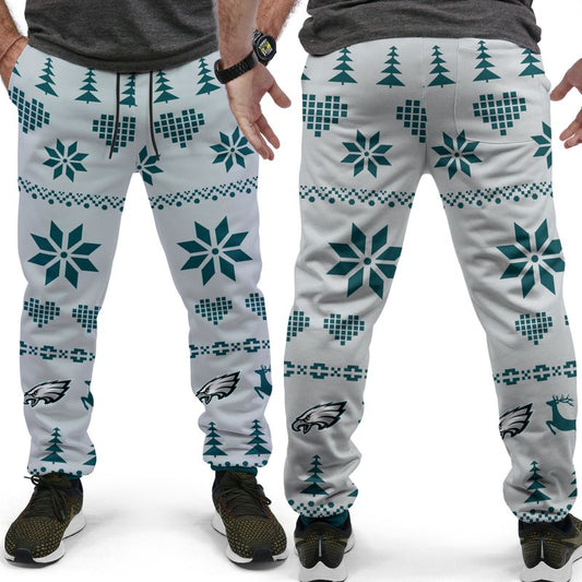 Philadelphia Eagles Christmas Patterns Hoodie and Joggers