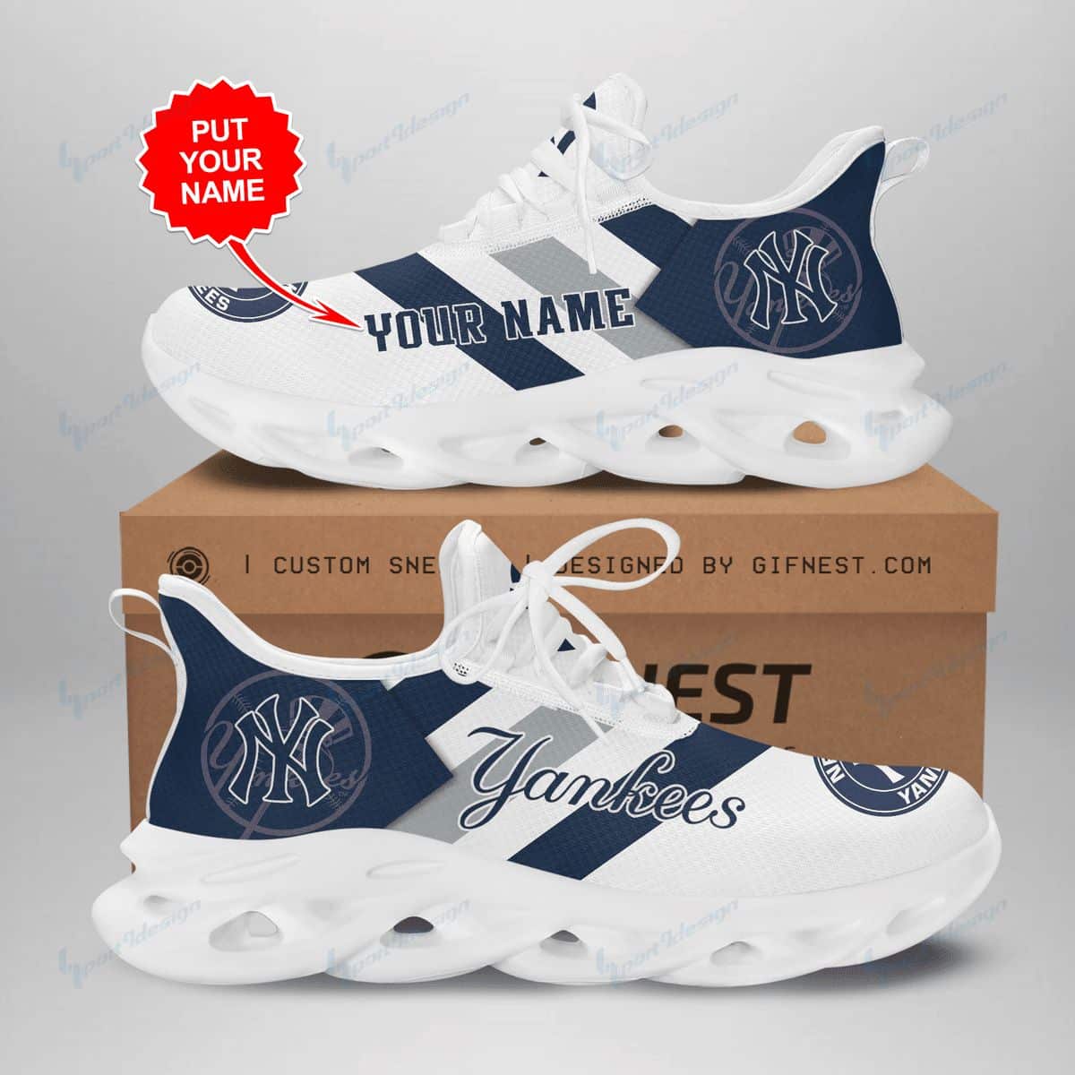 New York Yankees Yezy Running Sneakers 283