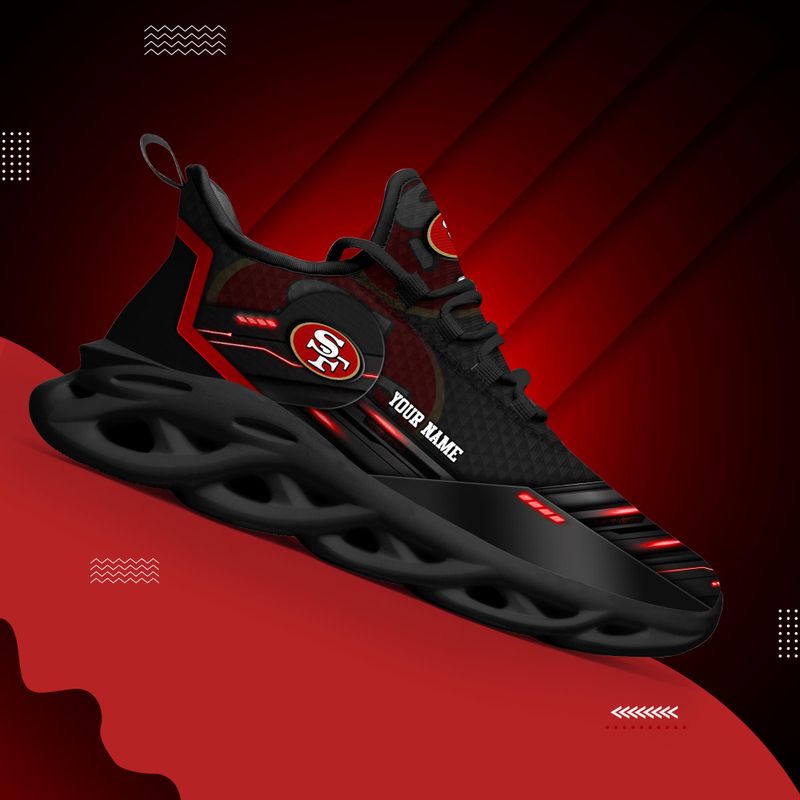 San Francisco 49ers Personalized Yezy Running Sneakers