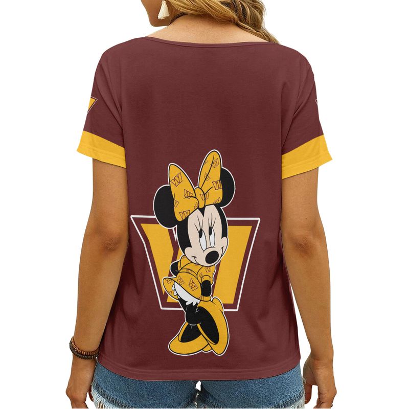 Washington Commanders V-neck Women T-shirt